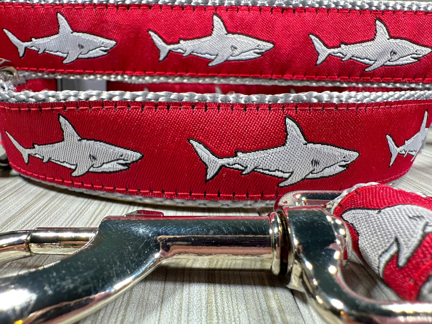 Great White Shark Adjustable Dog Collar