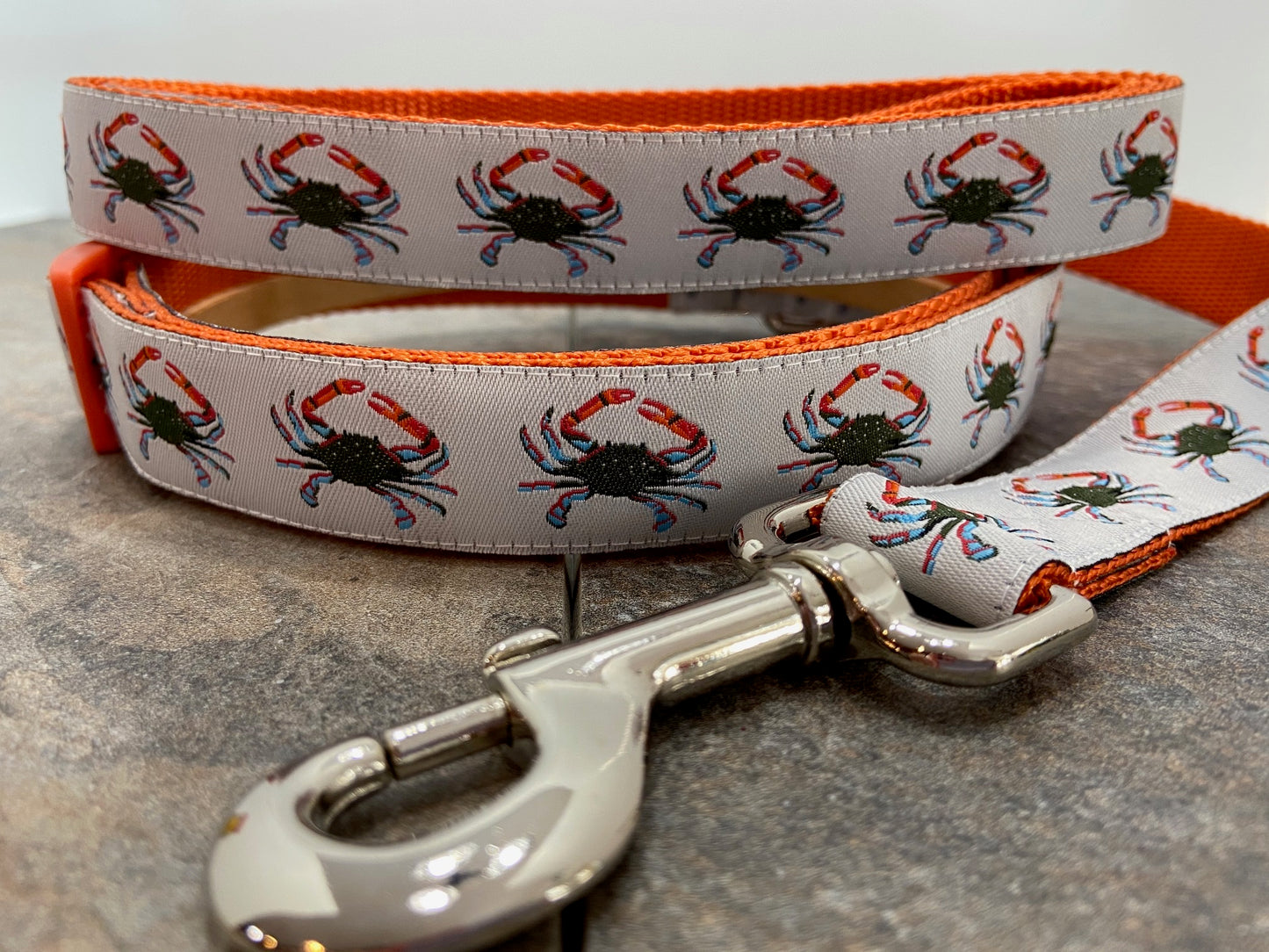 Chesapeake Blue Crab Adjustable Dog Collar