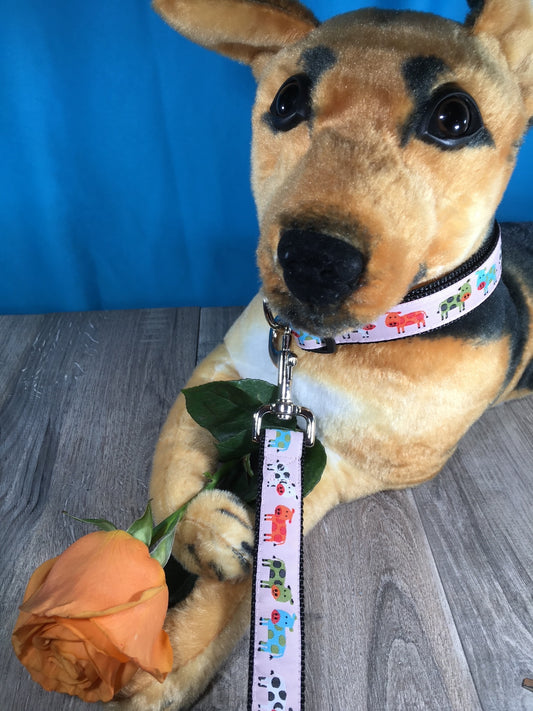 Happy Holsteins Spotted Cows Adjustable Dog Collar