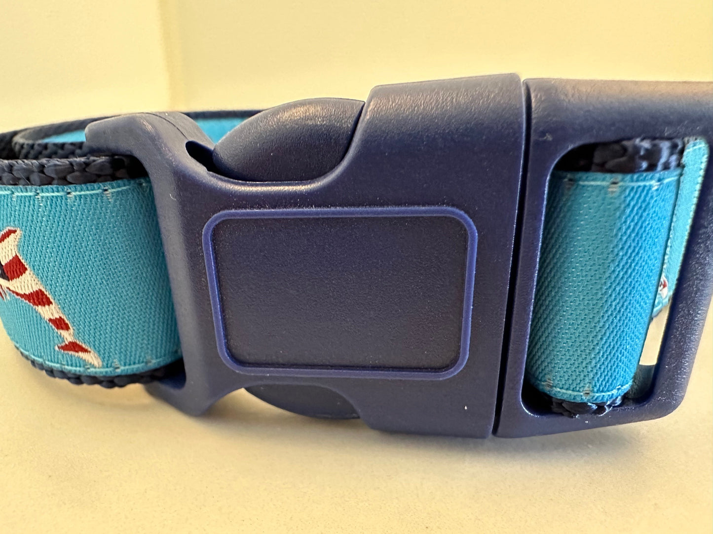 Patriotic Sea Turtle Dolphin and Shark Adjustable Dog Collar