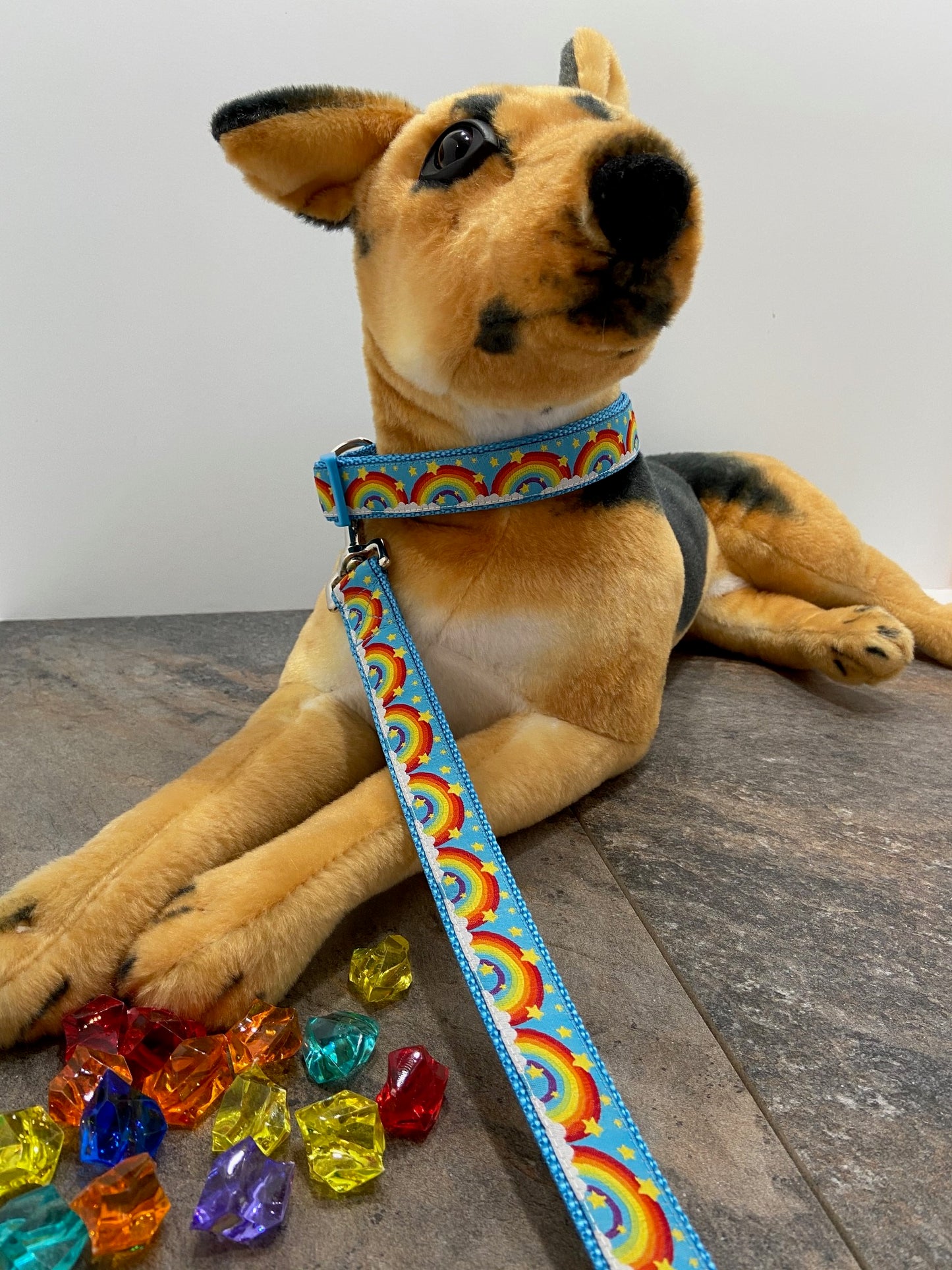 Rainbow Adjustable Dog Collar