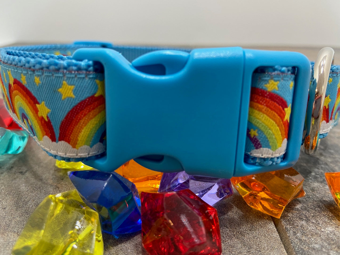 Rainbow Adjustable Dog Collar