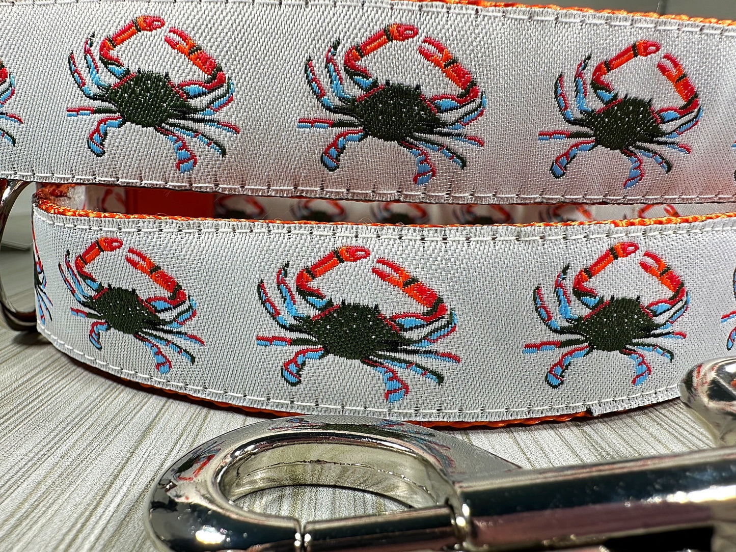 Chesapeake Blue Crab Adjustable Dog Collar