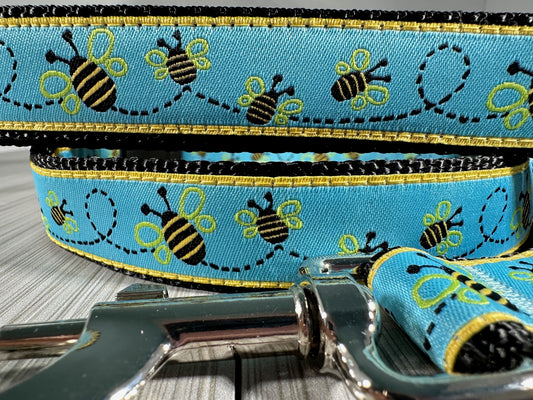 Let It Bee Bumblebee Honeybee Adjustable Dog Collar