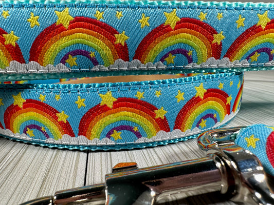 Over the Rainbow Adjustable Dog Collar