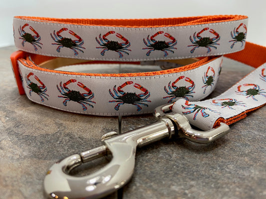 Chesapeake Blue Crab Adjustable Dog Collar