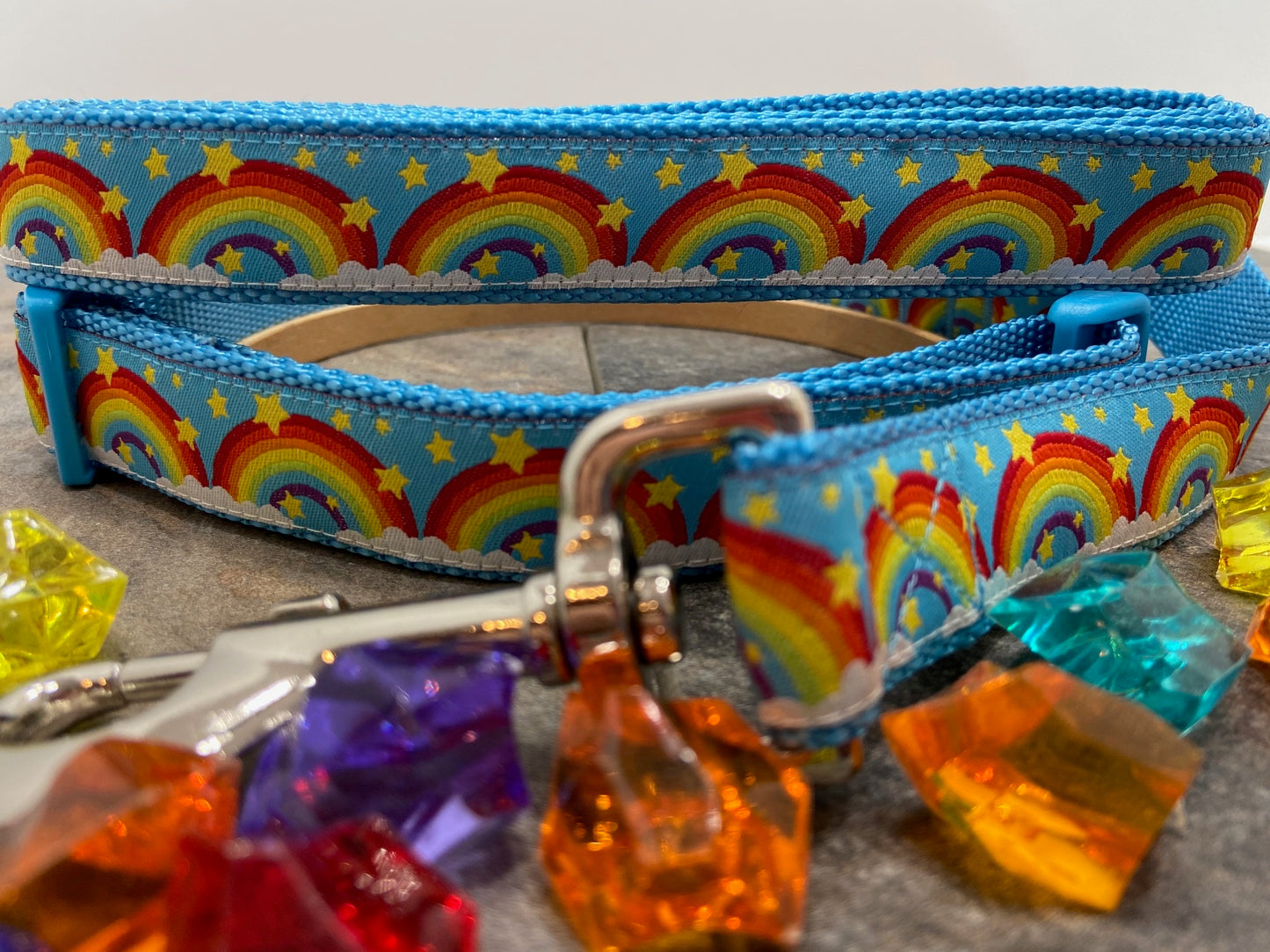 Rainbow Adjustable Dog Collar