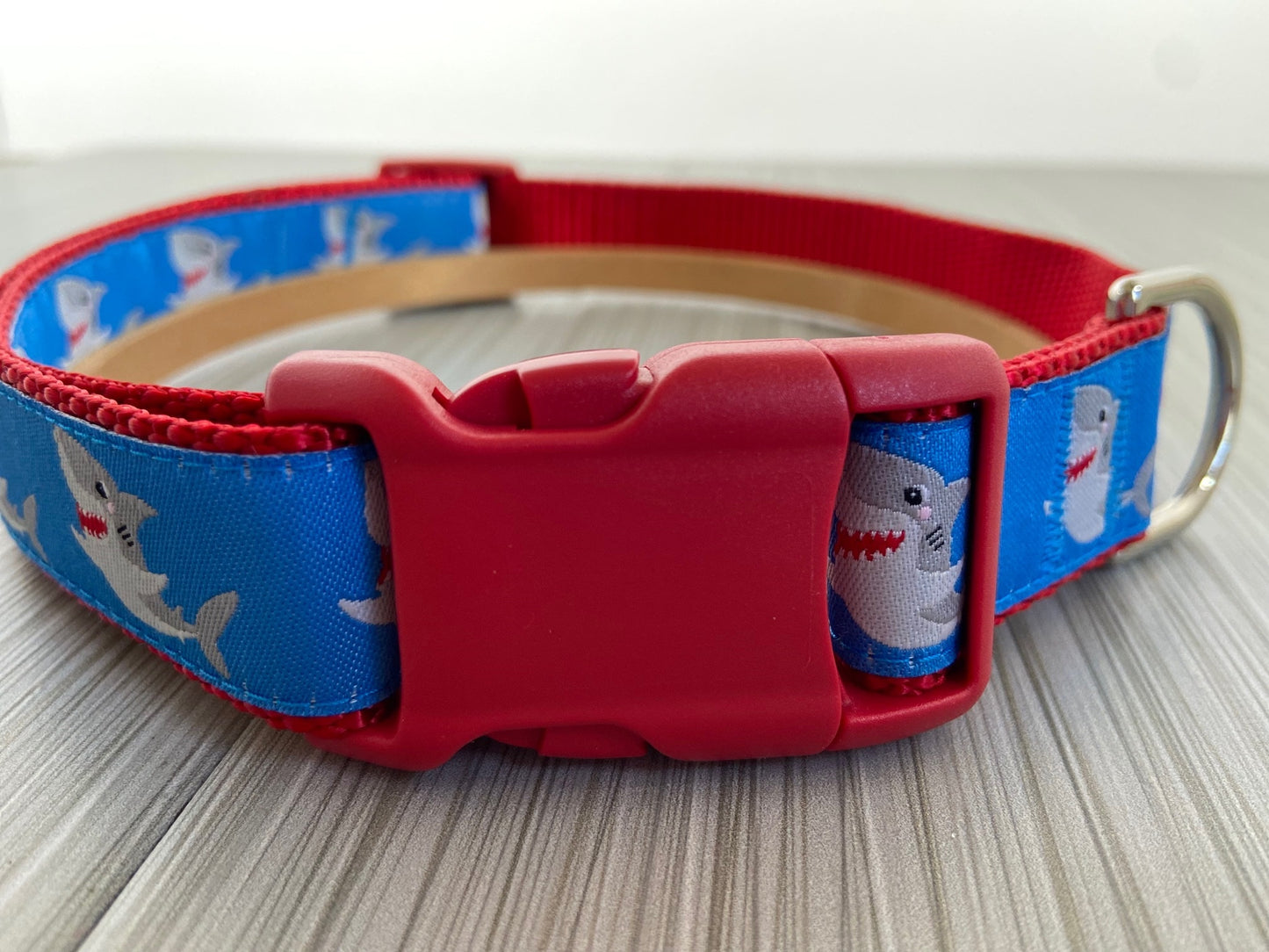 Silly Shark Adjustable Dog Collar