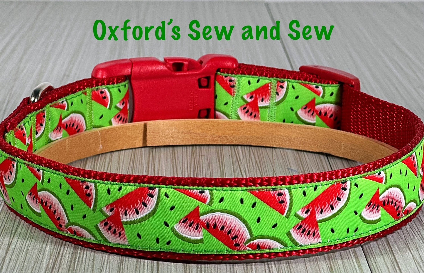 Watermelon Adjustable Dog Collar